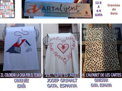 RECORREGUT PER LA MOSTRA ART AL VENT 2016. Mirades urbanes. 22-24: obres de Díez i els gaters Grimalt i Ginestar