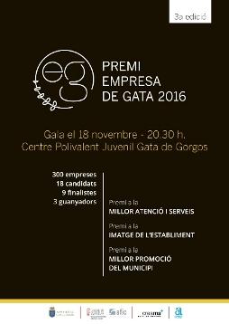 DEMÀ DIVENDRES 18, GALA DELS III PREMIS EMPRESES GATA 2016