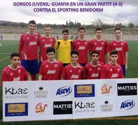 LA VICTÒRIA A PEGO DEL GORGOS CADET EL FA MÉS LÍDER. EL JUVENIL TAMBÉ GUANYA EN UN GRAN PARTIT (4-3)