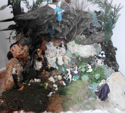 TEMPS DE BETLEMS: Un altre familiar a escala, en un pis de Gata