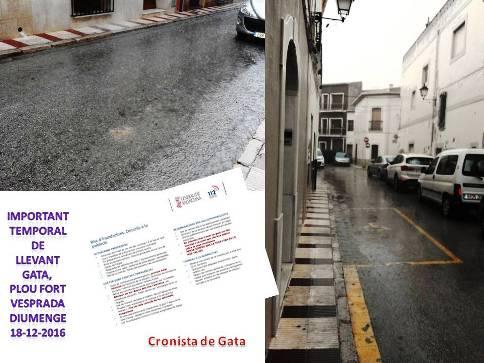 PLOU A CABASSOS, PLUJA FORTA A GATA (seguix l'alerta). Ja portem hui 45 mm.