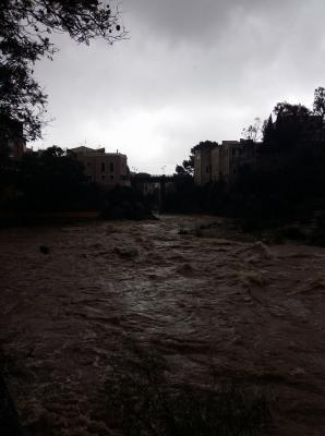 EL TEMPORAL DEIXA EN GATA 206 MM. DE PLUJA. FORTA RIUADA DEL GORGOS, UN POC MENYS QUE EN 2007.