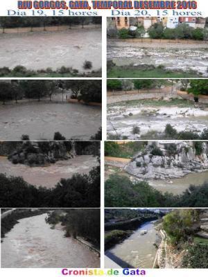 EL RIU GORGOS BAIXA MOLT DE CABDAL AL PAS PER GATA, PERÒ ENCARA SEGUEIX XORRANT. Feia un any i 17 dies que no baixava el riu