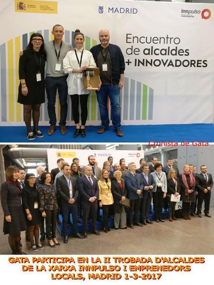 GATA PARTICIPA A MADRID EN LA II TROBADA DALCALDES DE LA XARXA INNPULSO I EMPRENEDORS LOCALS
