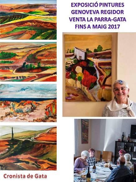 VENTA LA PARRA DE GATA INAUGURA EL NOU ESPAI DART AMB LES PINTURES DE LARTISTA GENOVEVA REGIDOR