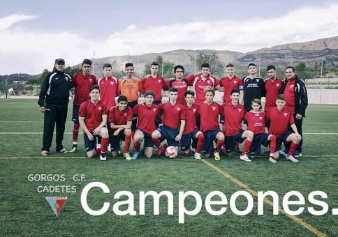 EL GORGOS CADET ES PROCLAMA CAMPIÓ DE LLIGA (a falta de 4 jornades)