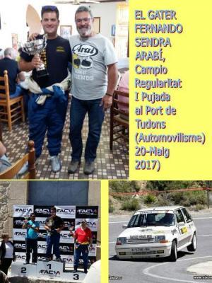 AUTOMOVILISME: EL GATER FERNANDO SENDRA ARABÍ, CAMPIÓ DE LA REGULARITAT EN LA I PUJADA AL PORT DE TUDONS