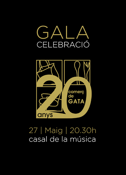 ACTE COMMEMORATIU, HUI DISSABTE 27, DELS 20 ANYS DE COMERÇ DE GATA