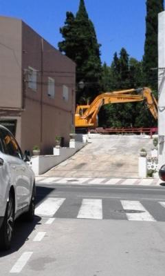 IMATGES CURIOSES: Els treballs al tren (FGV) a la pujada del Calvari de Gata