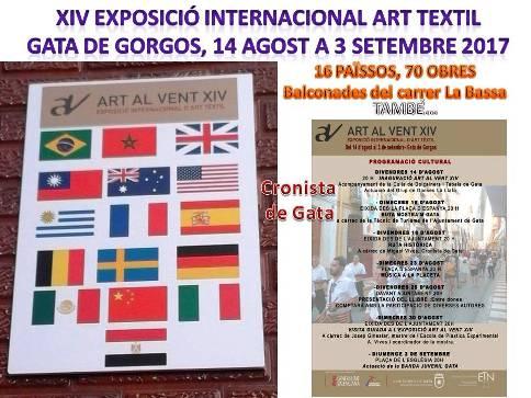 GATA: LES OBRES: XIV EXPOSICIÓ INTERNACIONAL ART AL VENT 2017. HUI I DIVENDRES, RUTES GUIADES (activitats culturals)