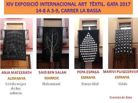 XIV MOSTRA ART TÈXTIL 2017: LES OBRES (1-4)