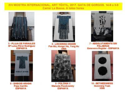 XIV MOSTRA ART TÈXTIL 2017: LES OBRES (5-10)
