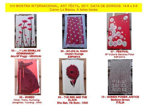 XIV MOSTRA ART TÈXTIL 2017: LES OBRES (65-70)