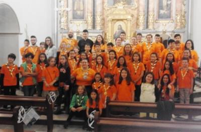 AHIR, A L'ESGLÉSIA DE GATA: IMPOSICIÓ DE PANYOLETES JÚNIOR