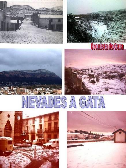 VA DE NEVADES A GATA, GENER I FEBRER. HUI FA 61 ANYS VA NEVAR. RECORDEM TAMBÉ: 11-1-1960; dia 12-2-1983; 27-1-2005 i 18-1-2017