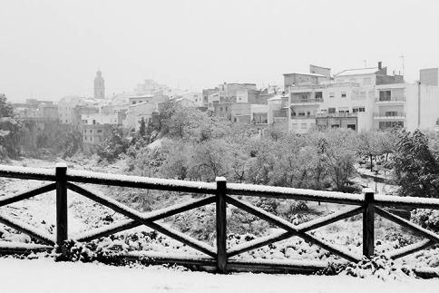 IMATGES CURIOSES. RECORDANT LA NEVADA DE FA UN ANY ( I ): Instantània de Pepe Mengual