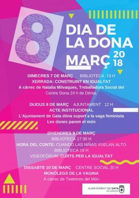 GATA COMMEMORA EL MES DE LA DONA AMB NOMBROSES ACTIVITATS, MARÇ 2018