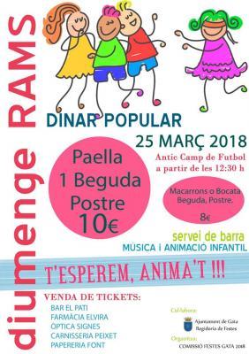 DIVERSOS ACTES OMPLIN EL CAP DE SETMANA A GATA: Ralli fotogràtic, Diumenge Rams, Danses, Dinar Popular,
