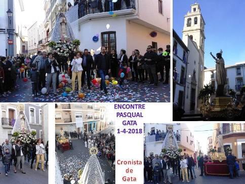 ENCONTRE DE PASQUA: Verge i Jesús Ressuscitat. Plaça de l'Església, Gata