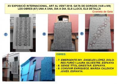 MIRADES URBANES: XV ART AL VENT GATA 18: OBRES: 7 a 9