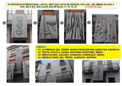 MIRADES URBANES: XV ART AL VENT GATA 2018: LES OBRES, UNA A UNA (17, 18, 19, 20)