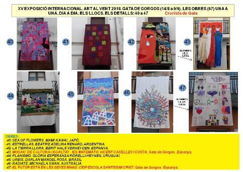 MIRADES URBANES: XV ART AL VENT GATA 18: OBRES, HUI: 40 a 47