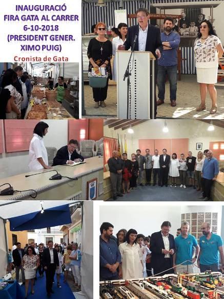 EL PRESIDENT DE LA GENERALITAT XIMO PUIG INAUGURA, JUNT AMB AUTORITATS I COMERCIANTS, LA XV FIRA GATA AL CARRER