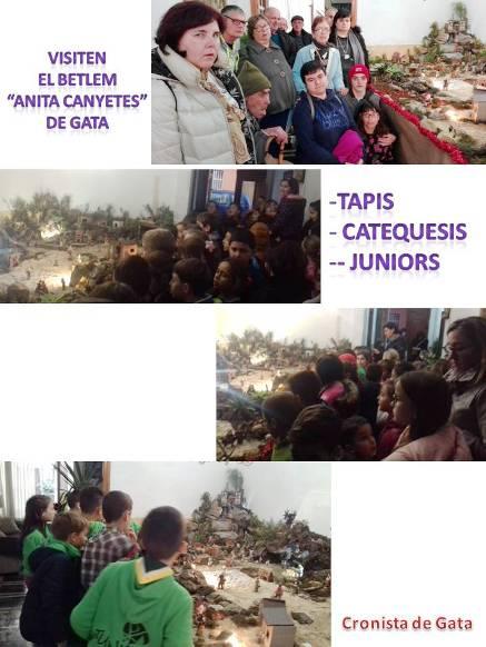 VISITEN EL BETLEM ANITA CANYETES DE GATA: EL TAPIS, XIQUETES I XIQUETS DE CATEQUESIS I EL JÚNIOR