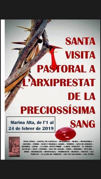 HUI DIA 1, INICI DE LA VISITA PASTORAL A LA MARINA ALTA. A GATA ESTARÀ EL BISBE D. ARTURO ROS EL DIA 9. DIUMENGE, BENDICIÓ DE DOLÇOS