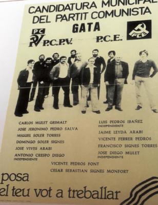 LA PREMSA HO RECORDA. HUI FA 40 ANYS DE LES PRIMERES ELECCIONS DEMOCRÀTIQUES. A GATA, VA GOBERNAR CD I LALCALDE ERA JUAN BAUTISTA PONS LEYDA (AP)