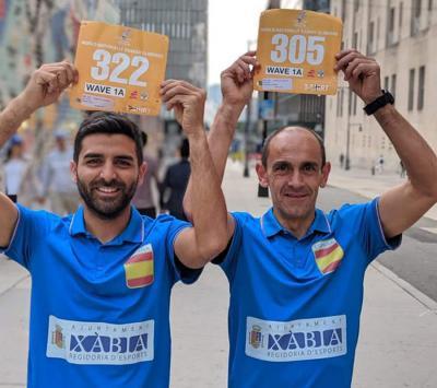 ELS ATLETES XABIERS, DASCENDÈNCIA GATERA, IGNASI CARDONA TORRES I TONI SOLER LLIDÓ, 3r I 5é AL GRATACEL DE NUEVA YORK (CIRCUIT DE CARRERES VERTICALS). A la general, Cardona és 2n i Soler 6é