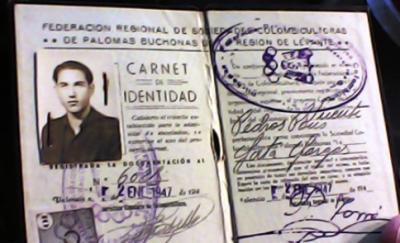 FOTOGRAFIES ANTIGUES (Gata en el record): nº 1.821. CARNET DE COLOMBAIRE 1947 (Vte.Pedrós Pons)