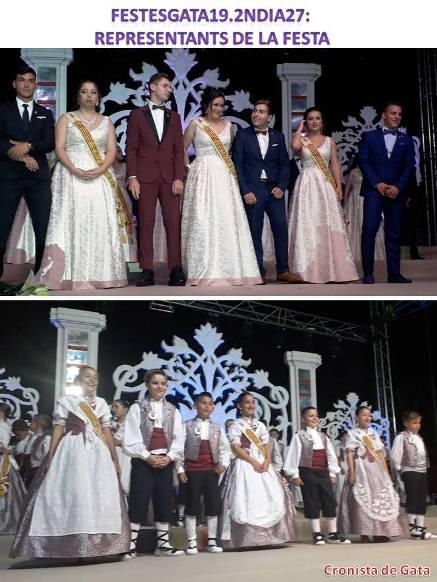 FESTESGATA19: 2NDIA27: FESTIVAL. AINA MENGUAL, TONI LLOBELL I MARC BAS (majors) I CARMEN MULET I JOSEP NOGUERA (menuts), PRIMERS REPRESENTANTS DE LA FESTA