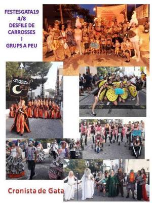 FESTESGATA19: 4/8. EL REY LEÓN I LA FILÀ LA CARABASSA, PREMIS DE CARROSSA I GRUPS A PEU. El desfile guanya en vistositat