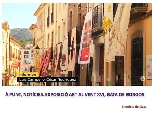 LES NOTÍCIES DE À PUNT TV VISITEN L'EXPOSICIÓ ART AL VENT DE GATA (Vídeo)