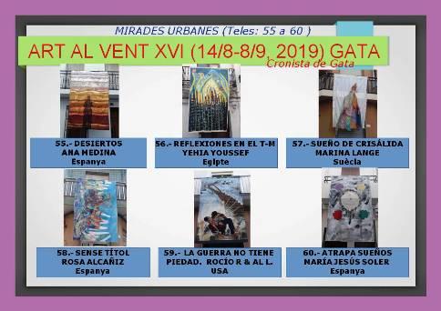 MÉS MIRADES URBANES A GATA: ART AL VENT, teles 55 a 60