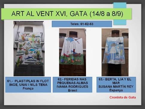 GATA I LES SEUES MIRADES URBANES. ARA, ART AL VENT XVI. Teles 61 a 63 (fins diumenge 8)