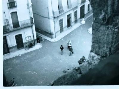 FOTOGRAFIES ANTIGUES (Gata en el record) (1.824): PLAÇA DE L'ESGLÉSIA AMB EL PILÓ, ANY 1967 (foto: Emilio Signes, publicada per Antonio Monfort)