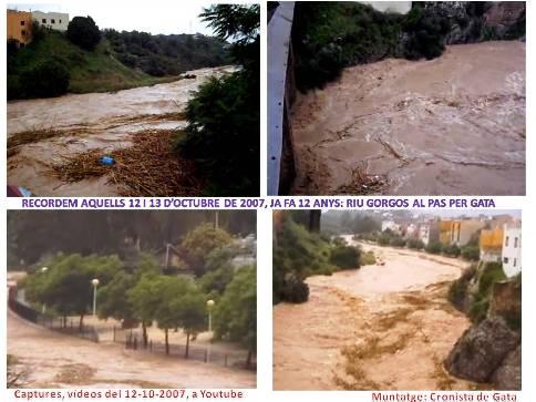 DIFERÈNCIA DE TEMPS: GATA I EL GORGOS AQUELLS 12 i 13 D'OCTUBRE DE 2007. Ja fa 12 anys