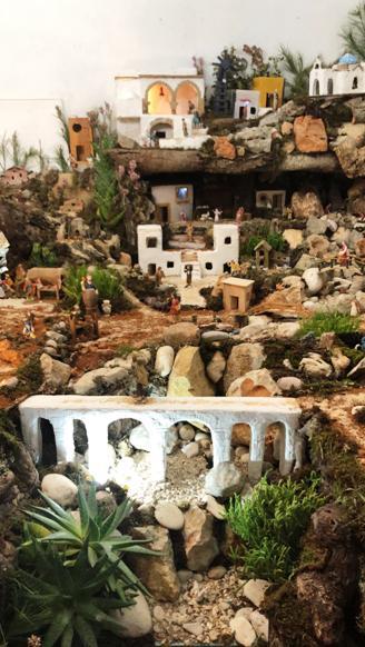 TEMPS DE BETLEMS: EL FAMILIAR DEL CARRER SIGNES DE GATA, BETLEM ANITA CANYETES. Comprén tres elements locals integrats en el betlem