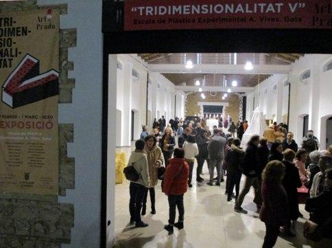 GRAN ÈXIT DE PÚBLIC A LA MOSTRA DELS ALUMNES DE L´ESCOLA DE PLÀSTICA EXPERIMENTAL A. VIVES AL PRADO D'ONDARA