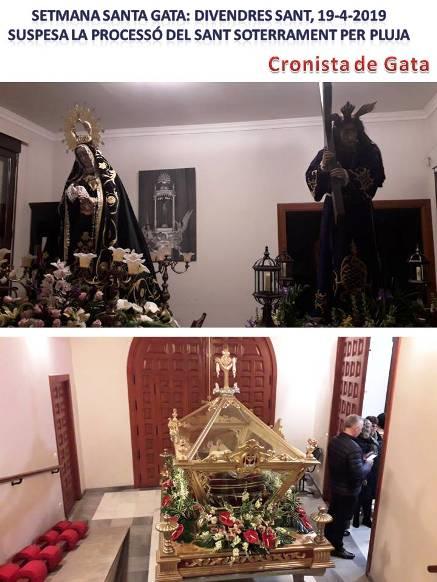 DIVENDRES SANT A GATA: EN SETZE ANYS, TRES SENSE VIA CRUCIS A L'ERMITA I PROCESSÓ DEL SANT SOTERRAR (2009, 2019 i 2020)