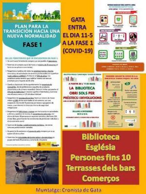 DEMÀ DIA 11, GATA TAMBÉ ENTRA A LA 1ª FASE DE LA DESESCALADA (COVID-19)
