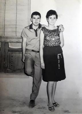 FOTOGRAFIES ANTIGUESI D'ABANS (Gata en el record) (1.836): VICENTE I PEPITA, PARELLA JOVE ENAMORADA