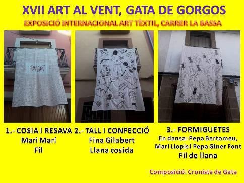 ART AL VENT XVII, GATA: EXPOSICIÓ INTERNACIONAL D'ART TÈXTIL. LES OBRES, UNA A UNA (Comencem, 1 a 3)