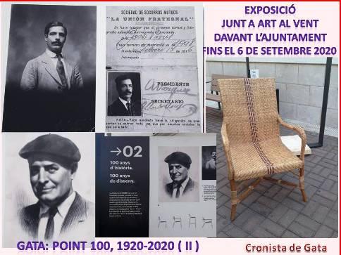 GATA: CENT ANYS DE FÀBRICA, MOBLES I DISSENY, POINT 1920-2020: EXPOSICIÓ QUE ES POT VEURE JUNT A ART AL VENT DAVANT LAJUNTAMENT ( II )