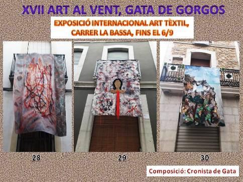 SEGUIM MIRANT OBRES. ESTEM A L'ÚLTIMA SETMANA DE ART AL VENT 2020. GATA DE GORGOS. FINS DIUMENGE 6/9. TRES OBRES MÉS: 28, 29 i 30