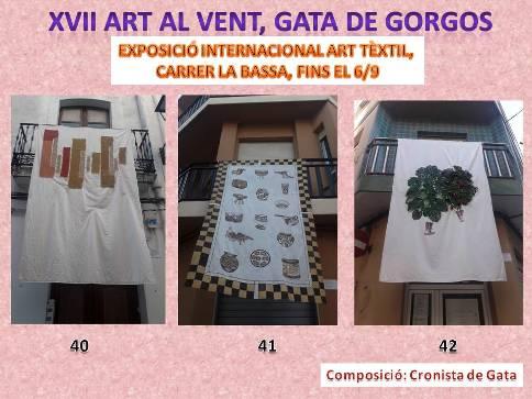 A QUATRE DIES DEL FINAL. EXPOSICIÓ ART AL VENT 2020, GATA DE GORGOS. FINS DIUMENGE 6/9. ARA TRES OBRES MÉS: 40, 41 i 42
