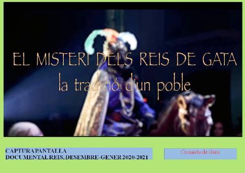 UN VÍDEO-DOCUMENTAL POSARÀ EN VALUA EL MISTERI DE REIS DE GATA EN TEMPS DE COVID. Primeres projeccions: 19 i 26 de desembre, Centre Social