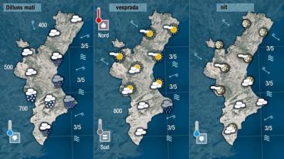 PLUJA A GATA: FILOMENA DEIXA 115 LITRES (Inforatge), 174 ALS TROSSETS I A LES ALCOLAIES 156. DESPRÉS DE CINC DIES TORNEM A VEURE UN POC EL SOL